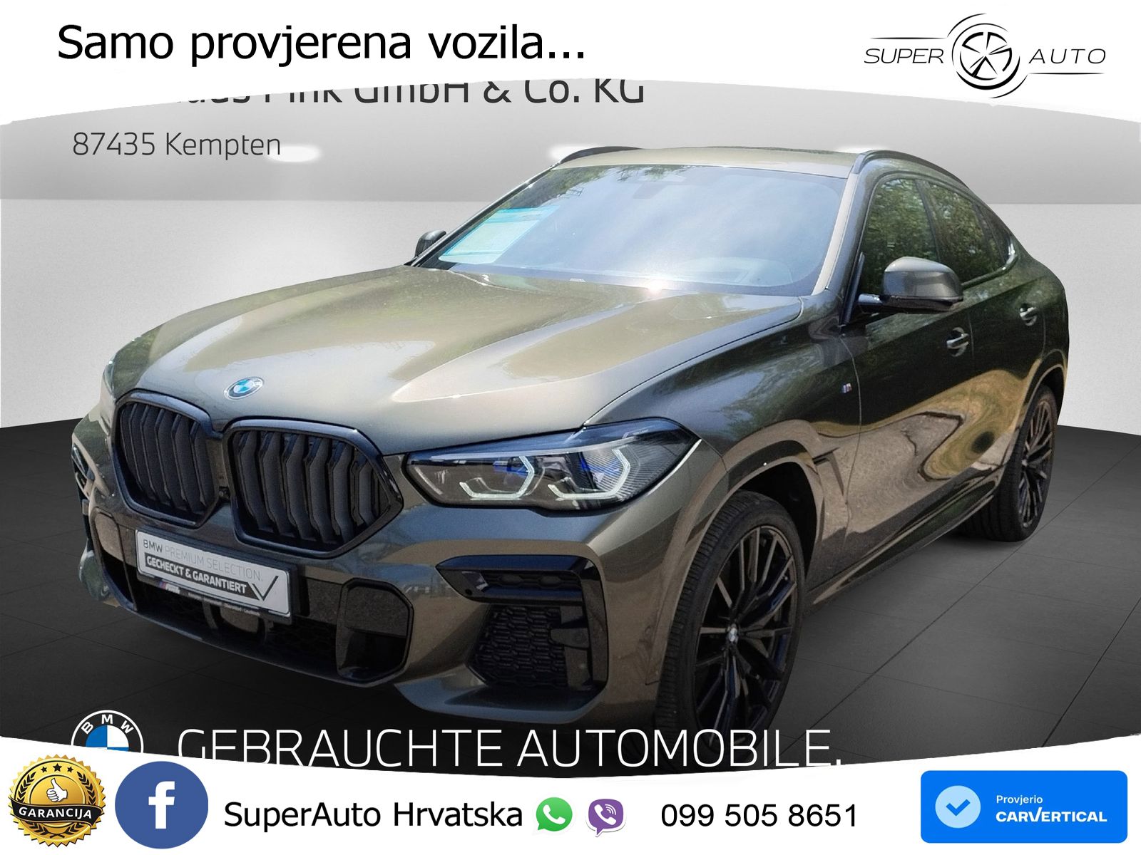 BMW X6 40d xDrive Steptronic M Sport 340 KS, LASER+ACC+4xGR SJED+360+PANO
